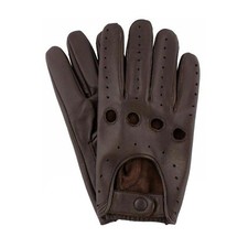 Mens Classic Retro style quality Chauffeur Soft Lambskin Leather Driving Gloves