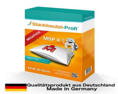 20 Staubsaugerbeutel MSP4 passend für Miele Complete C3 Red EcoLine - SGSK3