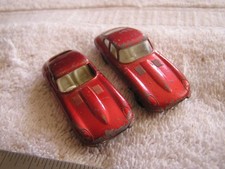Lot 2 Vintage Lesney E Type Jaguar No 32 Red England