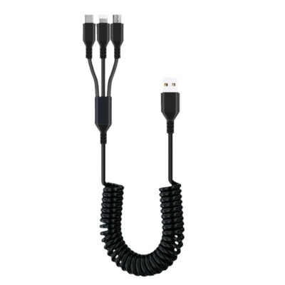 3 in 1 Fast USB Charging Cable Universal Multi Function Cell Phone Charger Cord