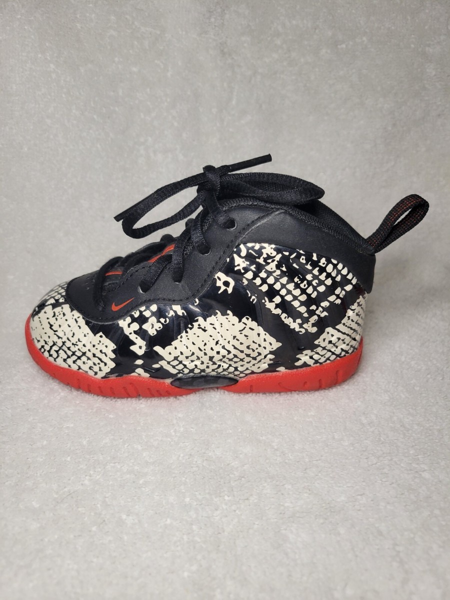 Nike Little Foamposite Posite One TD 'Albino Snakeskin' Size 6C