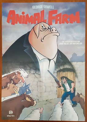 ANIMAL FARM (1954) Original German Movie Poster R1982 George Orwell | eBay