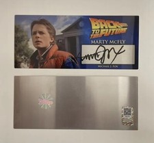 Back To The Future - MICHAEL J FOX - MARTY - 3x7 Signed Plaque - OPX COA - B