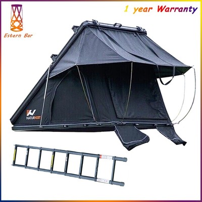 Naturnest 2-3 Person Aluminum Car Roof Top Tent Triangle Hard Shell SUV Camping