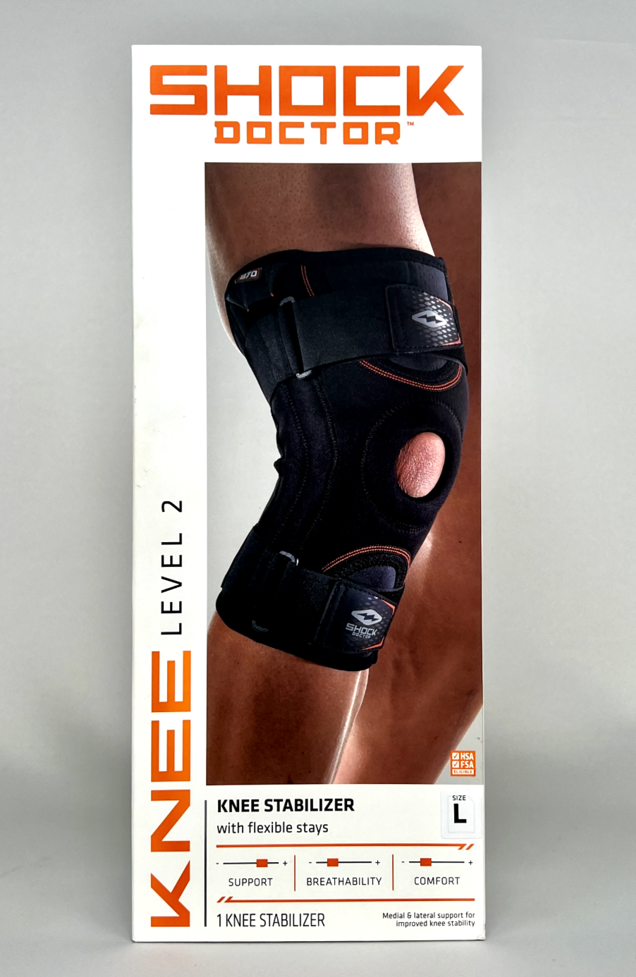 SHOCK DOCTOR Knee Stabilizer Level 2 Performance Support Model 870