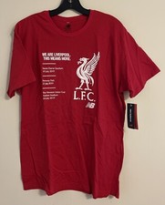 Liverpool FC 2019 Western Union Cup Tour New Balance T-shirt Red Size XL