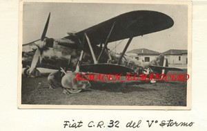 Aeronautica Militare Fiat Cr 32 V Stormo Foto D Epoca Cm 8 50 X 13 50 Ebay