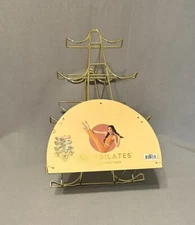 Biogilates Weight Rack , Gold 4 Tier Holds 3, 5, 8 & 10 Pound Dumbbells, Stylish