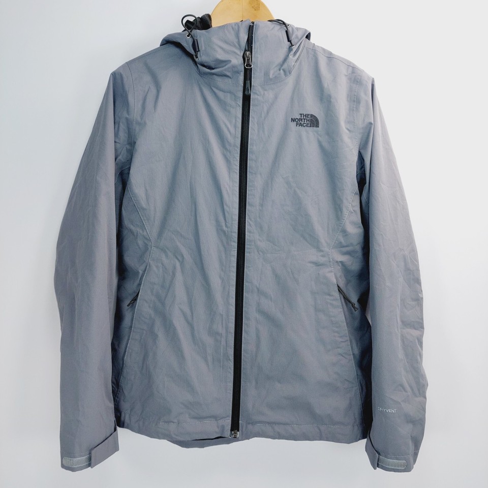 The North Face Arrowood Triclimate Jacket Womens M Grey 3in1 Hood Fleece DryVent