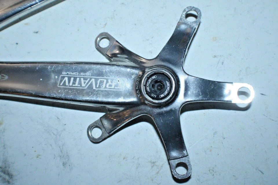 Juego de bielas triples TruVativ Elita plateadas 170 mm BCD130/74 ISIS carretera ¡Envío rápido a EE. UU.! Foto 4 de 4