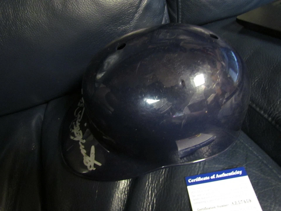Phil Rizzuto AUTOGRAPHED Batting Helmet New York Yankees PSA certified  - Image 3 of 4