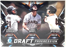 2019 BOWMAN CHROME DRAFT PROGRESSION JOEY BART SAN FRANCISCO GIANTS #DPR-SFG