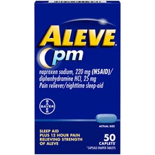Aleve Nighttime Sleep-Aid Pain Reliever - 50 Tablets
