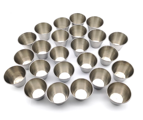 24er-Pack Stahlgewürz Saucenbecher ideal zum Eintauchen und Portionieren Tassen - Bild 9 von 9