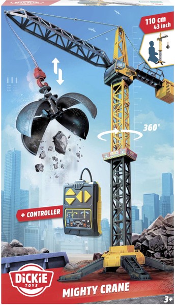 Dickie Baustelle Kran Mit Steuerung Go Real / C. Mighty Crane 203729022-image