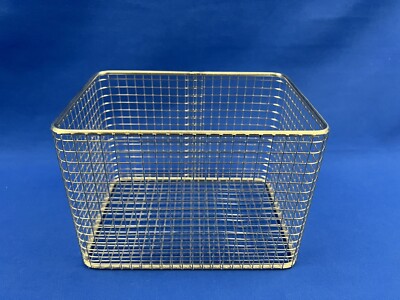 Sterilisationskorb Drahtkorb rechteckig Edelstahl 18/10 Bochem Laborzubehör 140