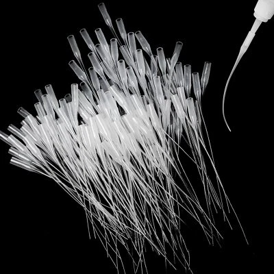 HAPY SHOP 600 Pieces Glue Micro-Tips Plastic Glue Extender Precision Applicator Micro G...