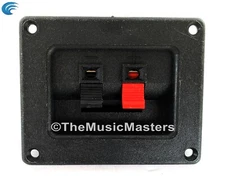 Square 2 1/2 x 3 in Speaker Push Terminal Cup Car Home Audio Speaker Box Cabinet