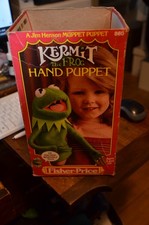 Vintage 1978 Muppets Kermit the Frog Hand Puppet 860 w/ Box