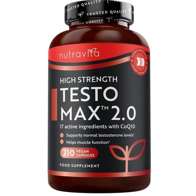 Nutravita Testosteron Ergänzungen für Männer - 210 Vegan 210 Stück (1er Pack) 