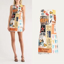 NWT ALICE + OLIVIA x The Beatles Clyde Shift Dress size 8