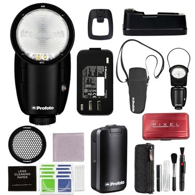 Profoto A10 AIR-TTL Camera Flash Light Compatible for Fujifilm w/ Accessories