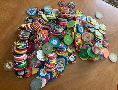 350 CASINO Poker Chips ALL KINDS EUROPEAN AMERICAN FANTASY ADVERTISING ALL KINDS