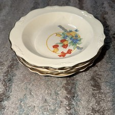 Lot Of 5 HOMER LAUGHLIN 8.5  VIRGINIA ROSE TU...