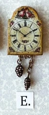 **LAST ONE***CLEARANCE*** Dollhouse Miniature Antique GERMAN shield clock cuckoo