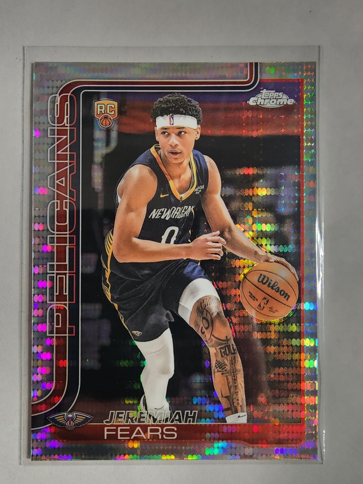 2025-26 Topps Chrome - Jeremiah Fears #257 Pulsar Refractor (RC)