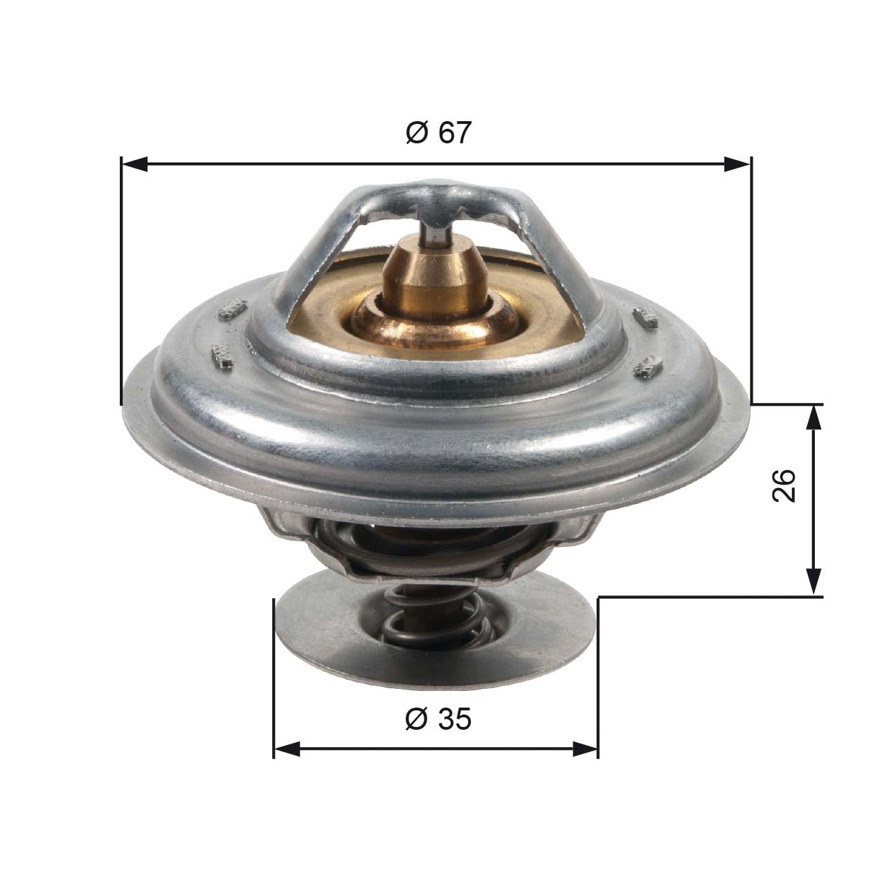 5x ✅Fits GATES TH13287G1 THERMOSTAT 87 C /ORING 17964 FEBI/ ⭐UK Seller⭐