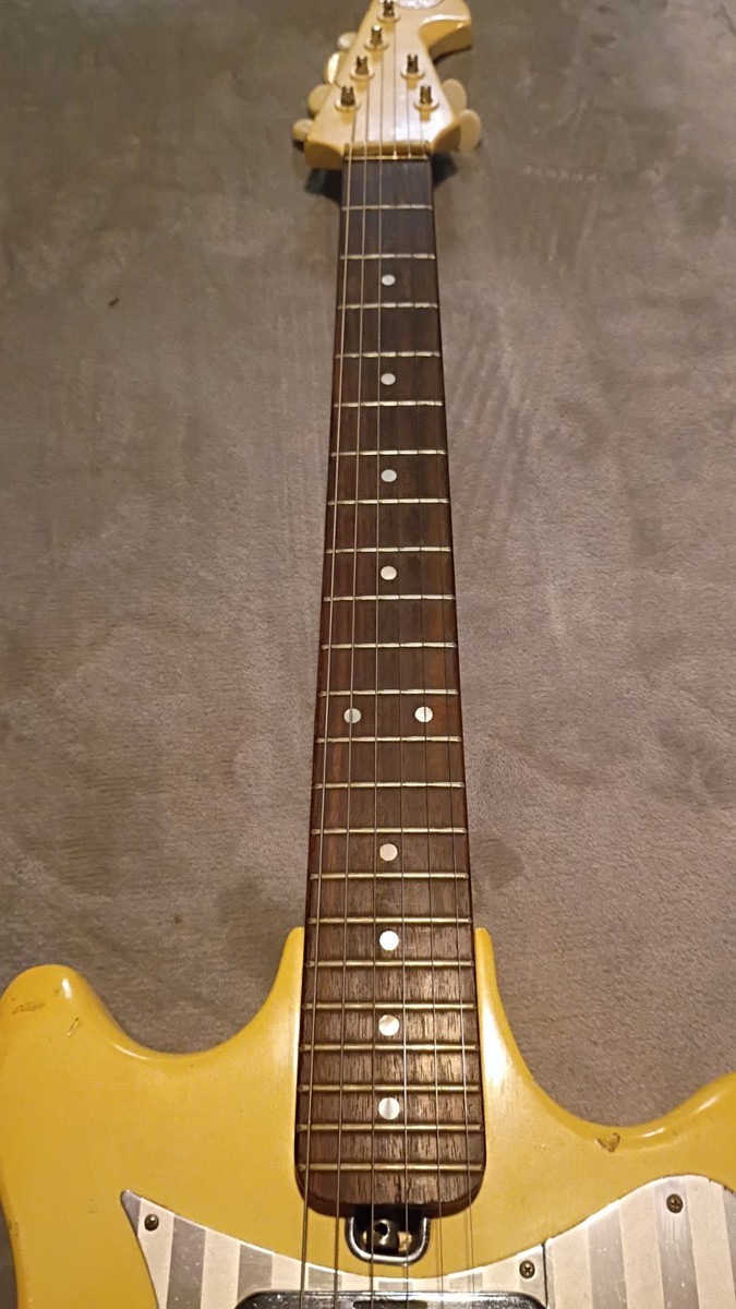 1966 Teisco Del Rey ET-300 Banana Yellow Electric Guitar | eBay