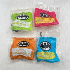 1991 Batman Cars Complete Set of 4 Toys McDonald's Happy Meal NEW