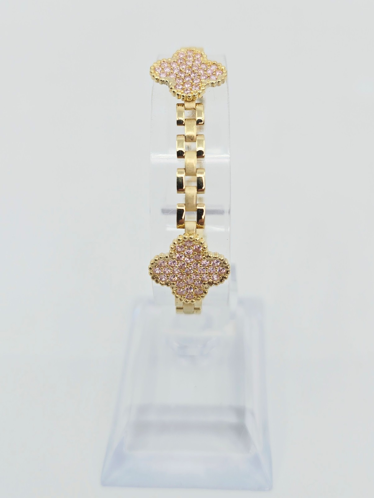 Unique 10K Solid Yellow Gold Four Leaf Clover Rol… - image 6