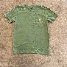 Carhartt Kids Short Sleeve Pocket T Shirt Green Size L G 14 16