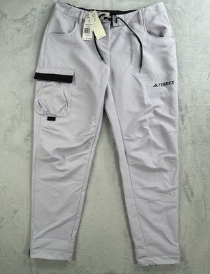NEW ADIDAS Terrex Made To Be Remade Hiking Pants Purple Womens L Reg Fit HN2962