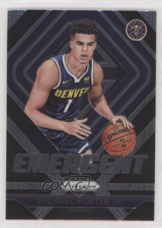 2018-19 Panini Prizm Emergent Michael Porter Jr #14 4l3