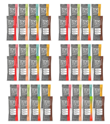 LMNT Zero Sugar Electrolytes - Sample Pack | Drink Mix | 48-Count Pack