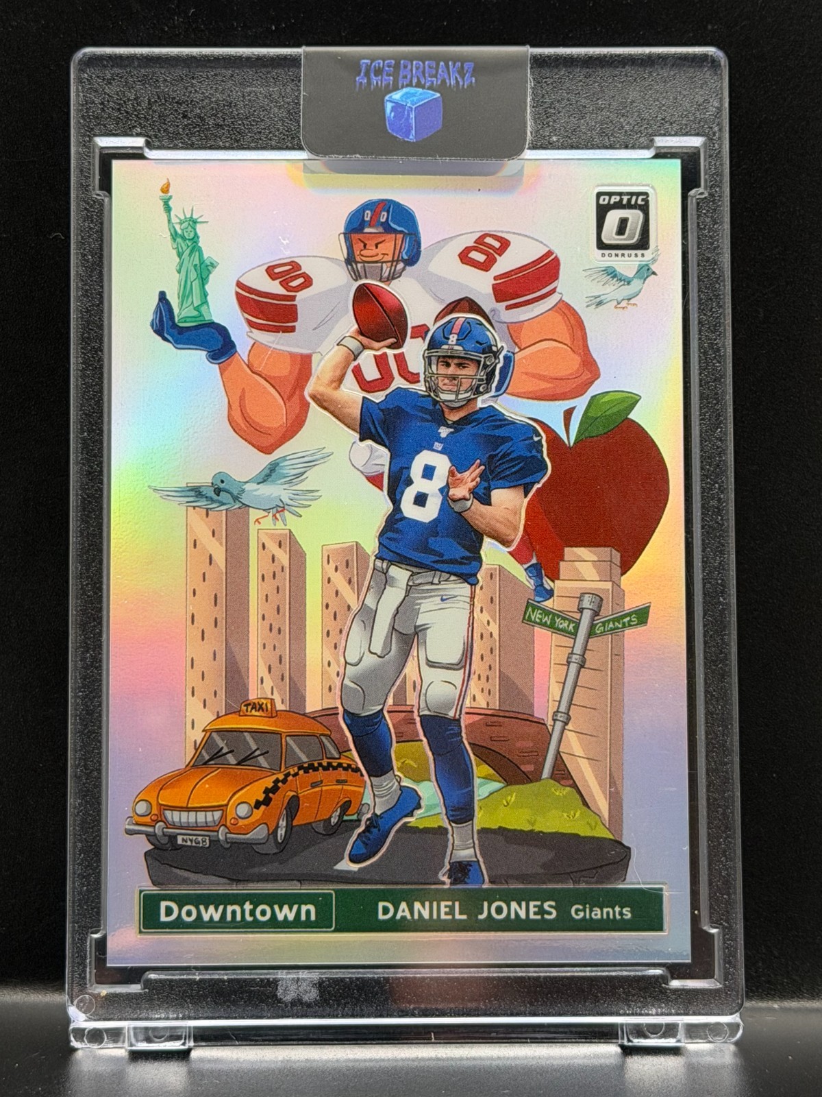 Daniel Jones 2020 Donruss Optic DOWNTOWN SSP Case Hit No. DT-27