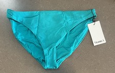 Vitamin A Blue/Turquoise Midori Bikini Bottom Made In USA Womens Size XL/12 NWT