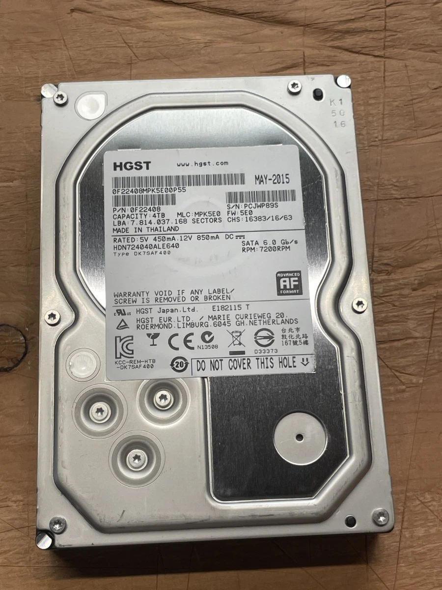 HGST 4TB Computer Internal Hard Disk Drives for sale | eBay