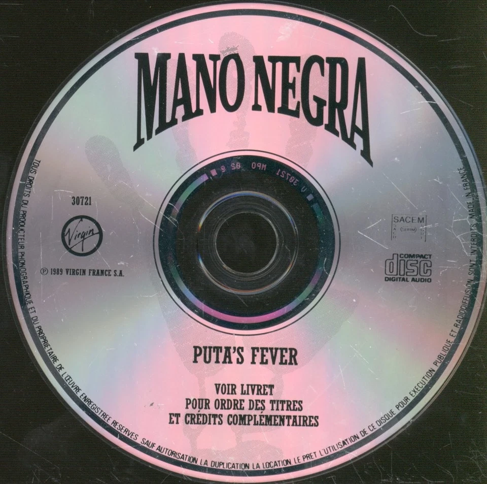 Mano Negra Puta's Fever CD Frankreich Virgin 1989 CD MPO Pressung 30721 - Bild 3 von 3