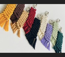 Handmade Macrame Keychain  Boho Key Ring  Accessories  Gift Idea/Pick Color