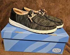 Hey Dude Wendy Funk Jersey Black Slip On Loafers 40199-001 Women's Size W8