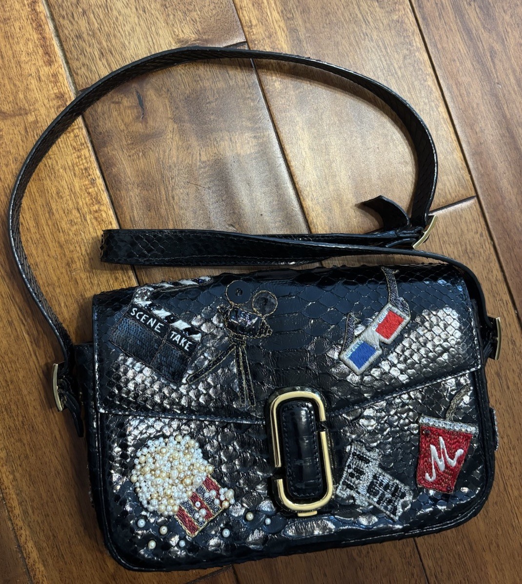 Marc Jacobs Python Bag Snakeskin Embellished Vint… - image 5