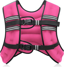 ZELUS Weighted Vest, 6Lb/8Lb/12Lb/16Lb/20Lb/25Lb/30Lb Weight Vest with Reflectiv