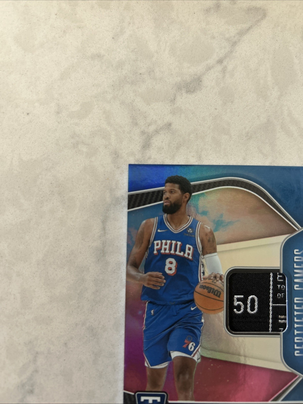 2024 - 25 Panini Totally Certified Paul George #CG-PLG 1/1 Game Worn Jersey Tag view 8