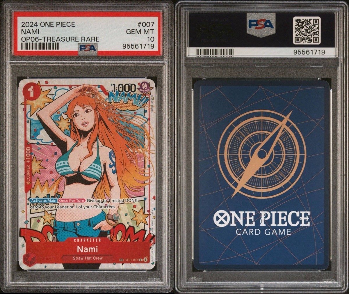 One Piece CCG PSA 10 Nami Treasure Rare #ST01-007 | eBay