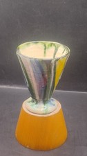 Vintage Studio Art Pottery Posy Vase Ewenny Wales Style Beautiful Colours H#18