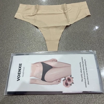 Voenxe 5 Pack Basic Multicolor High Rise No VPL Thong Womens Size Medium RRP 14